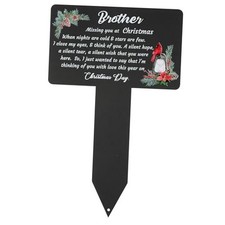Christmas Stake Graves Cemetery Decorations - Brother Brother Square Cardinals