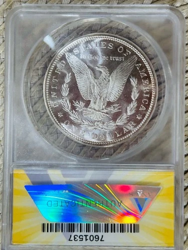 1883 Morgan Silver Dollar ANACS MS60 Nice Coin reverse Looks proof like PL