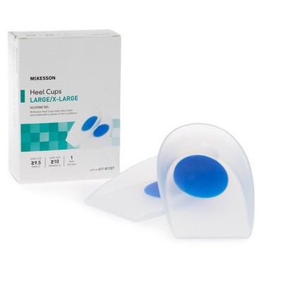 McKesson White Heel Cup LargeX-Large Non-Closure for the Foot 611-81107 6 Ct