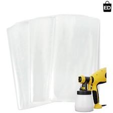 50 Pcs Transparent Paint Sprayer Liners for Wagner Spray Guns - Easy Cleanup