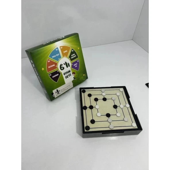 six pcs games, chess, brother rage, corridor, solo test, nine stone, checkers - Image 4 of 4