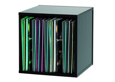 Glorious Schallplattenbox 110 Vinyl LP Aufbewahrung - schwarz