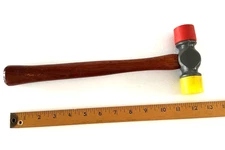 Sears Craftsman USA 12oz-M Double Face Soft Tip Hammer Mallet #38292~Wood Handle