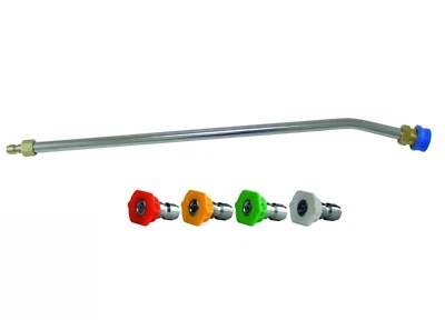 PWPUK Pressure Washer Multi Wash Nozzle Angled Lance Extension Compact Quick Release