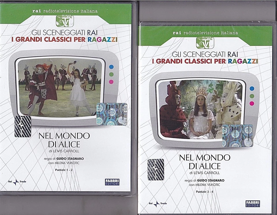 Dvd Sceneggiati Rai NEL MONDO DI ALICE completo nuovo sigillato 1974