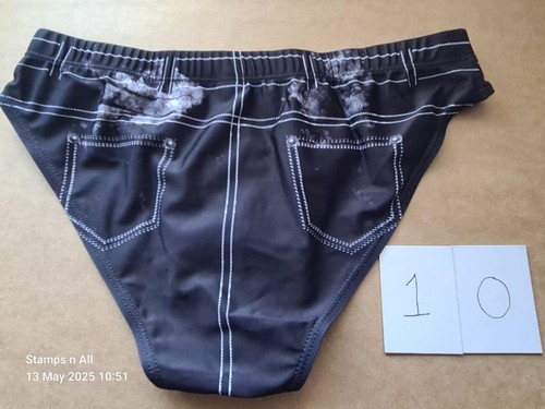 Mens Faux Denim Sports Briefs Swimming Trunks UK 31 to 36 PRICE REDUCED TO CLEAR - Picture 5 of 11