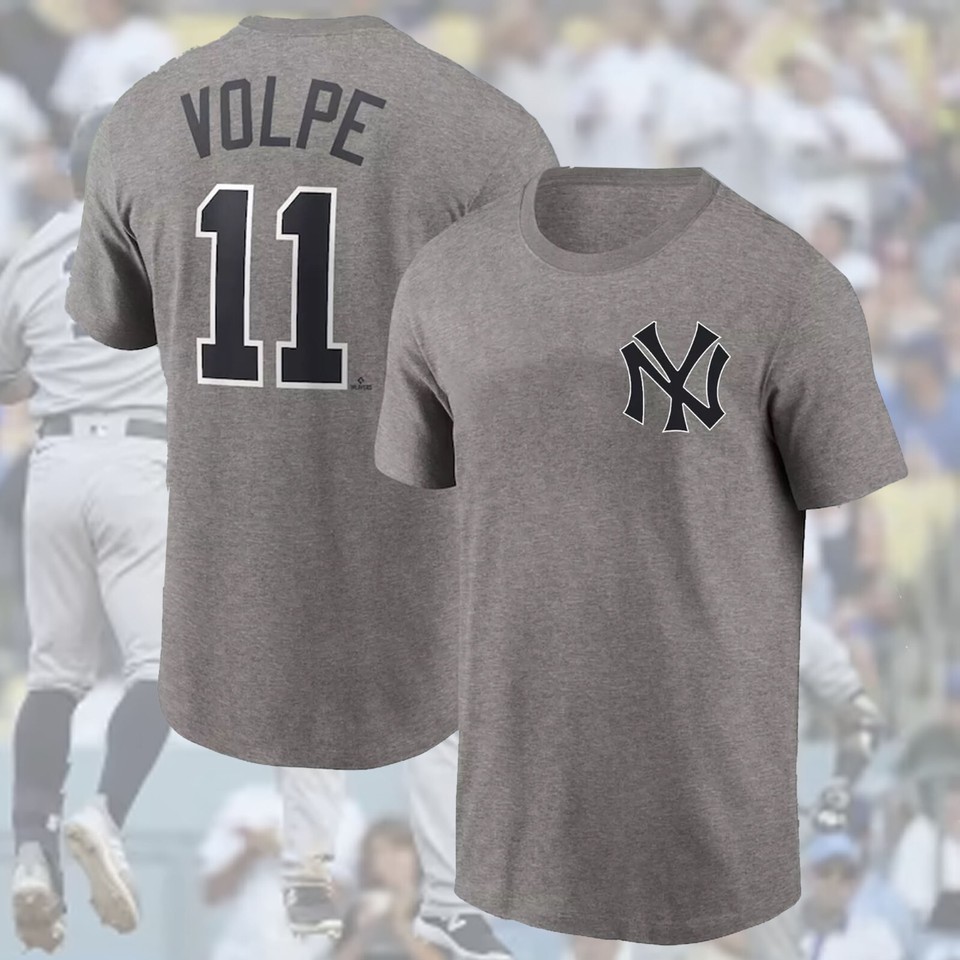 HOT Anthony Volpe 11 Player New York Team Yanks Name & Number TShirt Gift Fans eBay