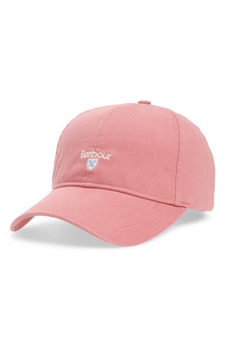 GORRA DEPORTIVA BARBOUR CASCADE 100 % ALGODÓN TRANSPIRABLE ROSA POLVORIENTO, CORAL SANDS HA0274 - Imagen 2 de 10