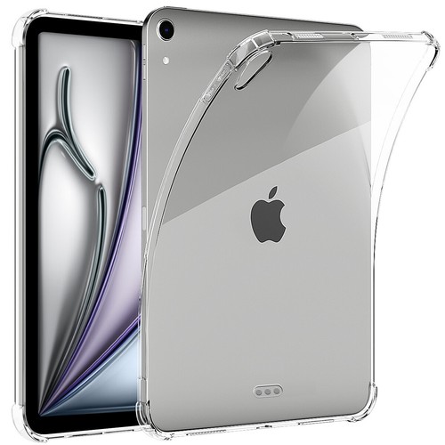 For Apple iPad Air M2/5th/4th Gen Clear Case Slim TPU Protective Soft Back Cover