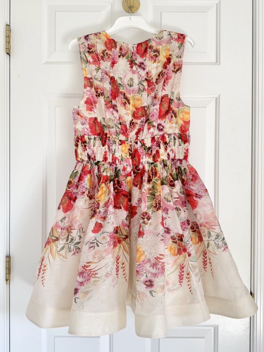NWOT $1,150 Zimmermann Wonderland Silk Linen Elka Poppy NWOT $1,150 Zimmermann Wonderland Silk Linen Elka Poppy