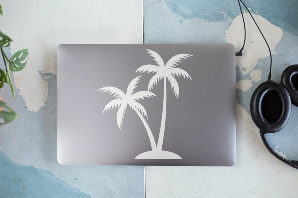 Adesivo de vinil Palm Tree Home Décor janela de carro praia tropical - Imagem 3 de 4