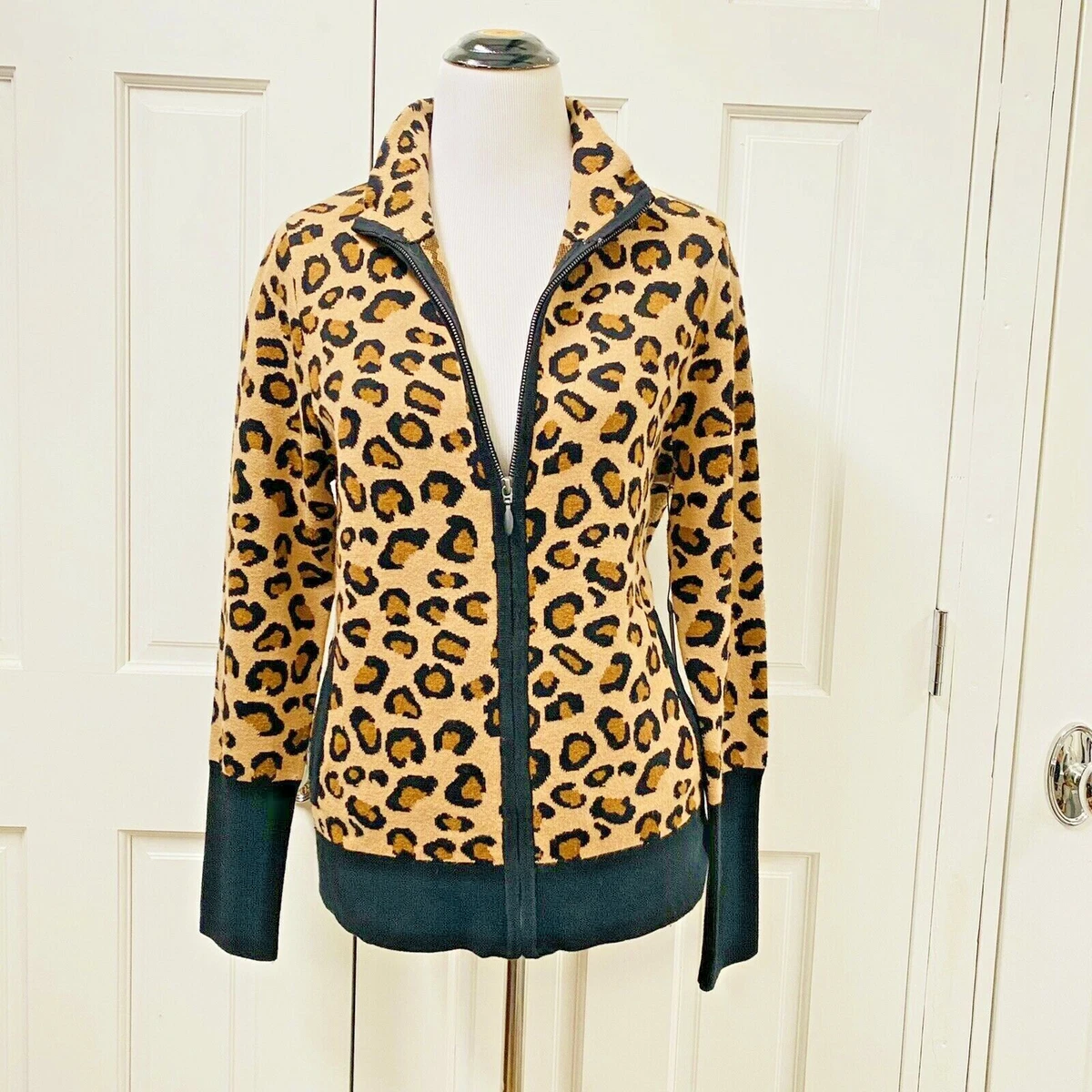 Rachel zoe leopard cardigan sale
