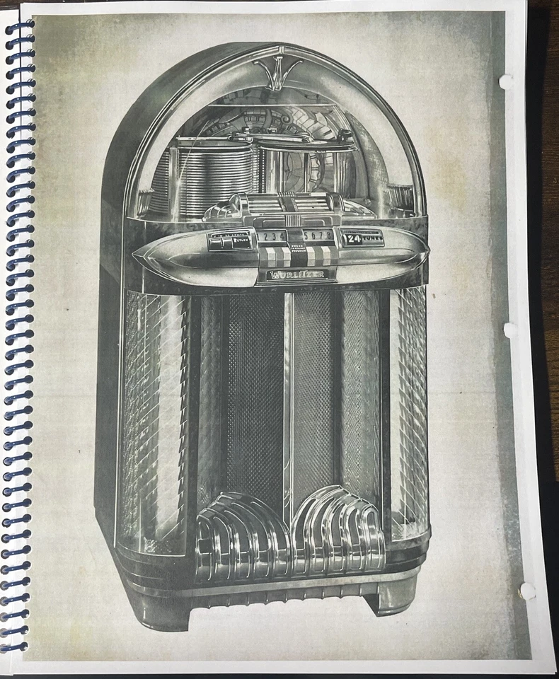 *NUEVO* Wurlitzer 1100 INSTRUCCIONES DE SERVICIO Y CATÁLOGO DE PIEZAS A TODO COLOR *132 PÁGINAS* Foto 2 de 4