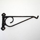 Vintage Cast Iron Hook Bracket swivel arm black wall plant hanger swing patio