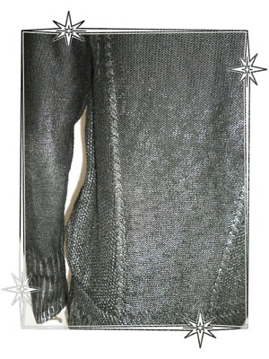 Pull Fantaisie Noir Peinture Argentée Sweewë - Taille M - Occasion Très Bon état