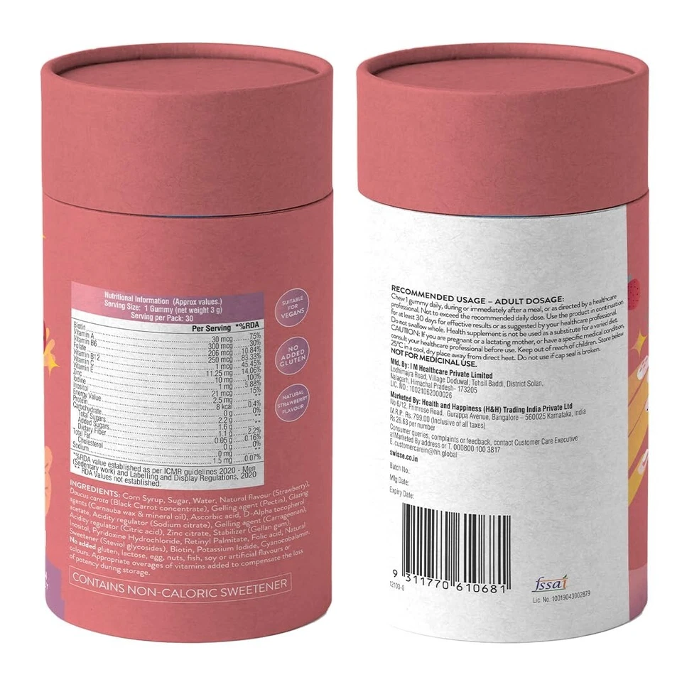 Gomitas de biotina reduce, caída del cabello y promueve el rebrote, apoya la piel sana Foto 3 de 4