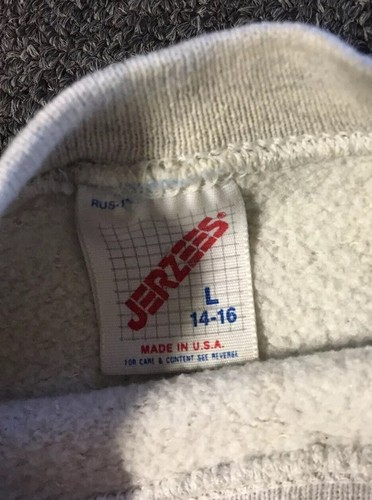 Vtg 90s Kids Colorado Faded Distress Sweatshirt L USA Nature Animal Grunge 80s - Picture 13 of 16