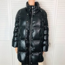 Nb Series Bea Quilted Down Black Coat Size Large