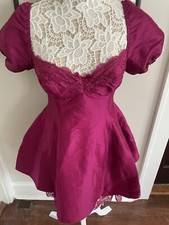 NWT Lulus Majenta Short Lined Party Dress Sz L