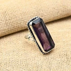Amethyst Gemstone Handmade 925 Sterling Silver Ring Jewelry