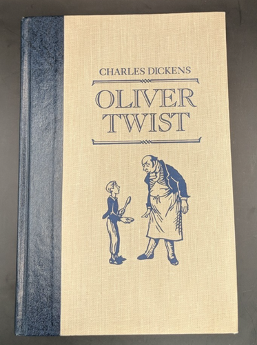 3 CLASSIC HARDCOVER BOOKS - TOM SAWYER, OLIVER TWIST & TREASURE ISLAND - Foto 11 di 23