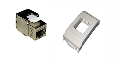 NETWORK SOCKET (FRUIT HOLDER + FRUIT) KEYSTONE LINK STP CAT 6 FOR VIMAR WHITE IDEA