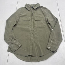 Lulus Green Long Sleeve Button Front Shirt Women’s Size Large