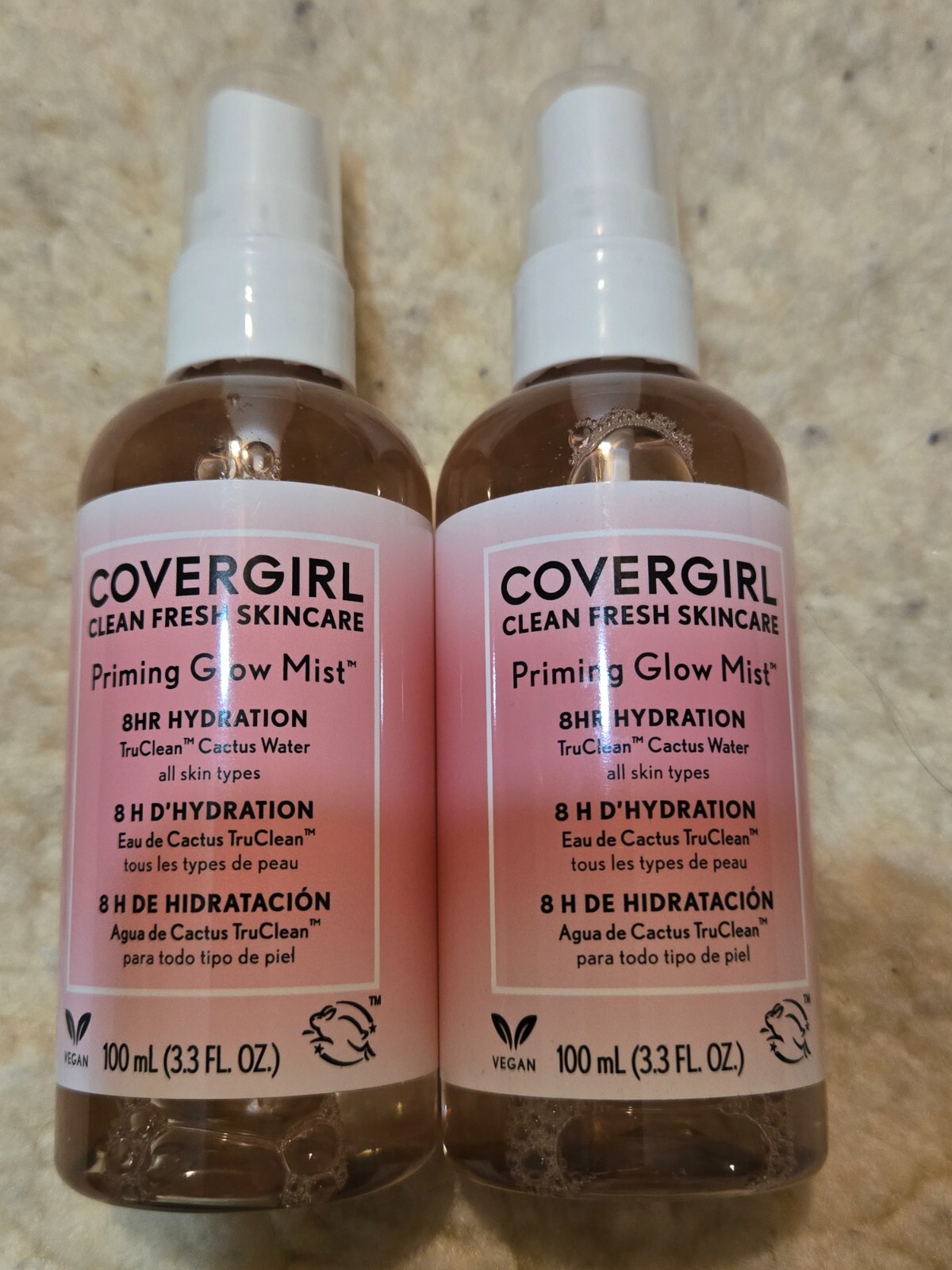 Covergirl Clean Fresh Skincare Priming Glow Mist 3.3 oz Twin Pack