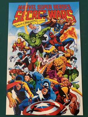 MARVEL SUPER HEROES SECRET WARS #1 Signed 11X17 Art print by