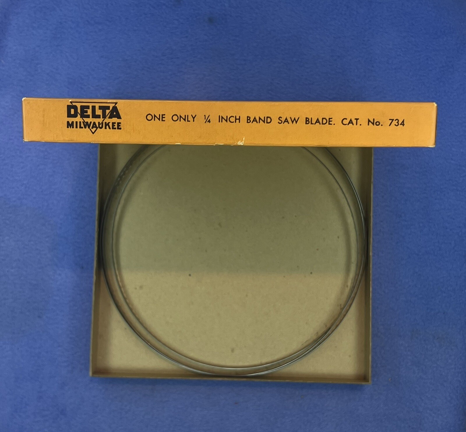 Vintage DELTA Band Saw Blade Catalog No. 734 1/4” X 66” All Original eBay
