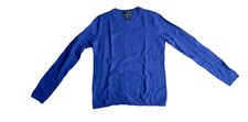 Tahari 100 Cashmere Long Sleeve Sweater Top Blouse Women's Size XS Blue READ 