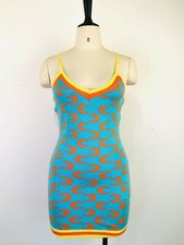 NEW  Women Sleeveless Knitted Moon  V Neck Backless Bodycon Club Mini Dress #GL