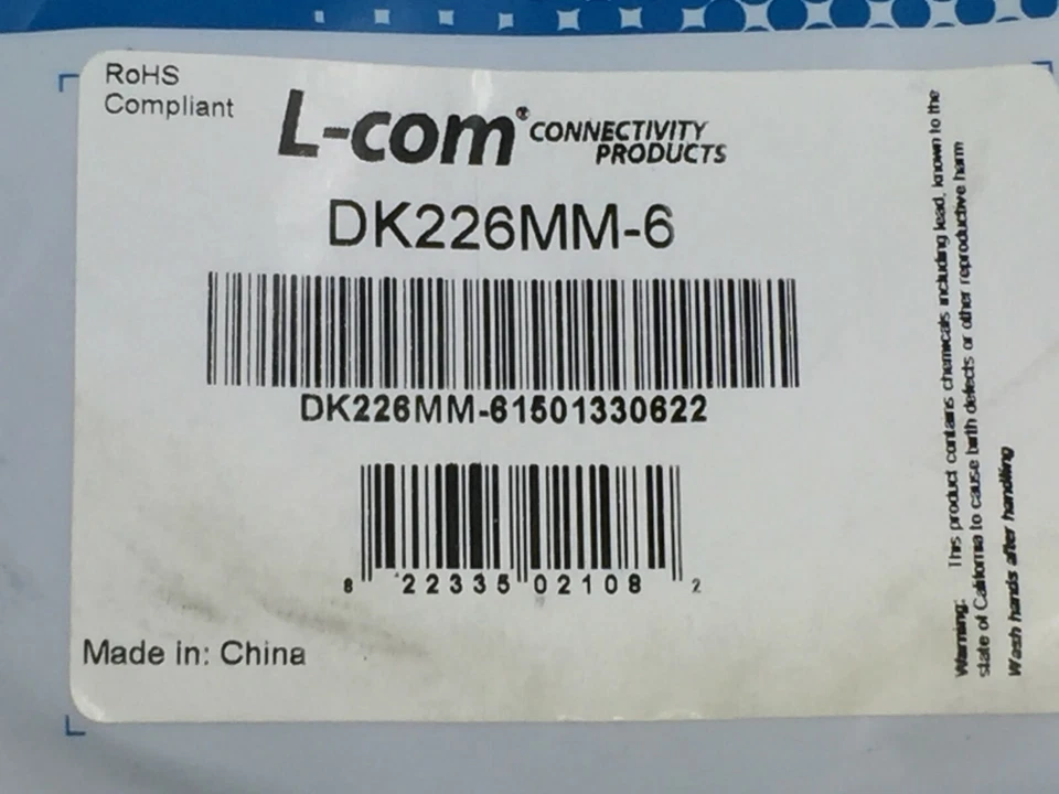 L-Com DK226MM-6 PS/2 Extension Cable Male to Male Gray 6'  - Image 4 of 4