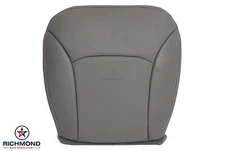 00-02 E-Series Econoline Van-Driver Side Bottom Vinyl PERFORATED Seat Cover GRAY