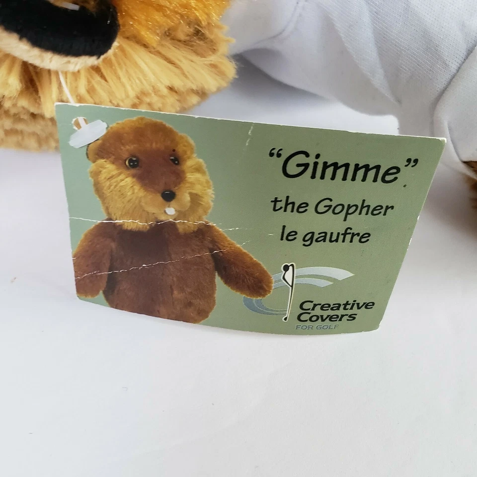 Плюшевый чехол на головку клюшки для гольфа Creative Cover Gimme the Gopher AGC Regence рубашка 17 дюймов - Изображение 4 из 4