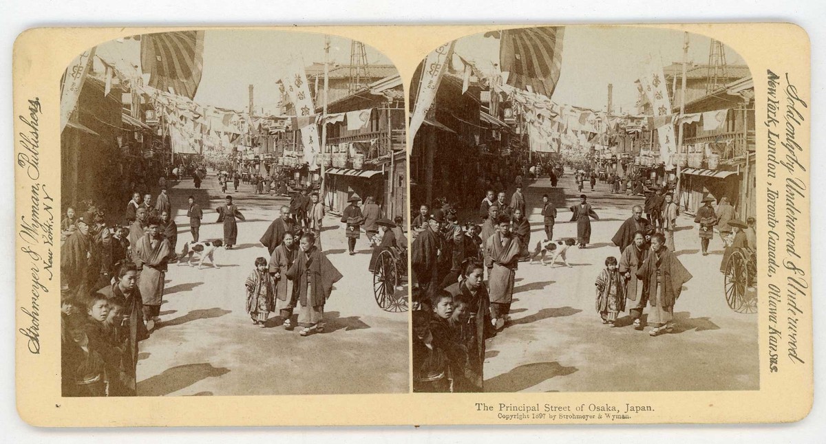 Osaka Japan PRINCIPAL STREET Stereoview 734_43 | eBay