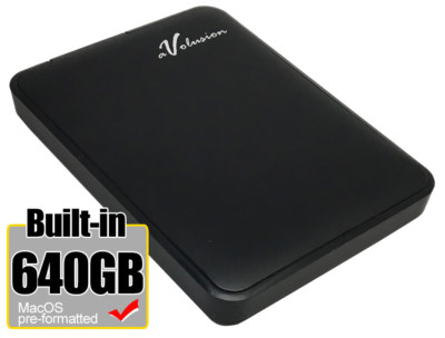 New Avolusion 640GB USB 3.0 Portable External Hard Drive for Mac, MacBook, iMac