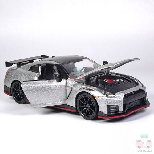 1/32 Nissan GTR R35 Nismo Modelo Coche Diecast Vehículo de Juguete Colección Niño Plateado - Imagen 10 de 12