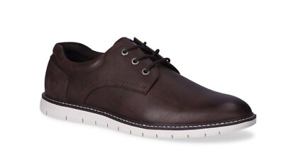 Chap's Men's Brown Lace-up Comfort Casual Flexx Dress Sneakers Shoes: 9.5