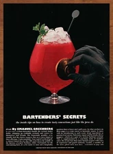 1983 Bartender's Secrets Vintage Print Ad/Poster 80s Man Cave Bar Art Decor