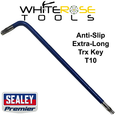Sealey Trx-Star Key T10 rutschfest extra lange Reichweite Torx Garage Werkstatt
