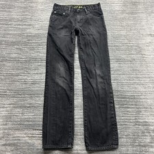 Gap Jeans Size 10 Slim Youth Straight Stretch Mid Rise Black Denim