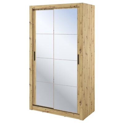 Schwebetürenschrank ARTI AR-19 Schrank Kleiderschrank 120 cm mit Spiegel