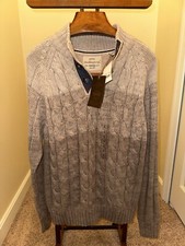 NWT Weatherproof Vintage Toggle Shawl Collar Pullover Sweater Size L