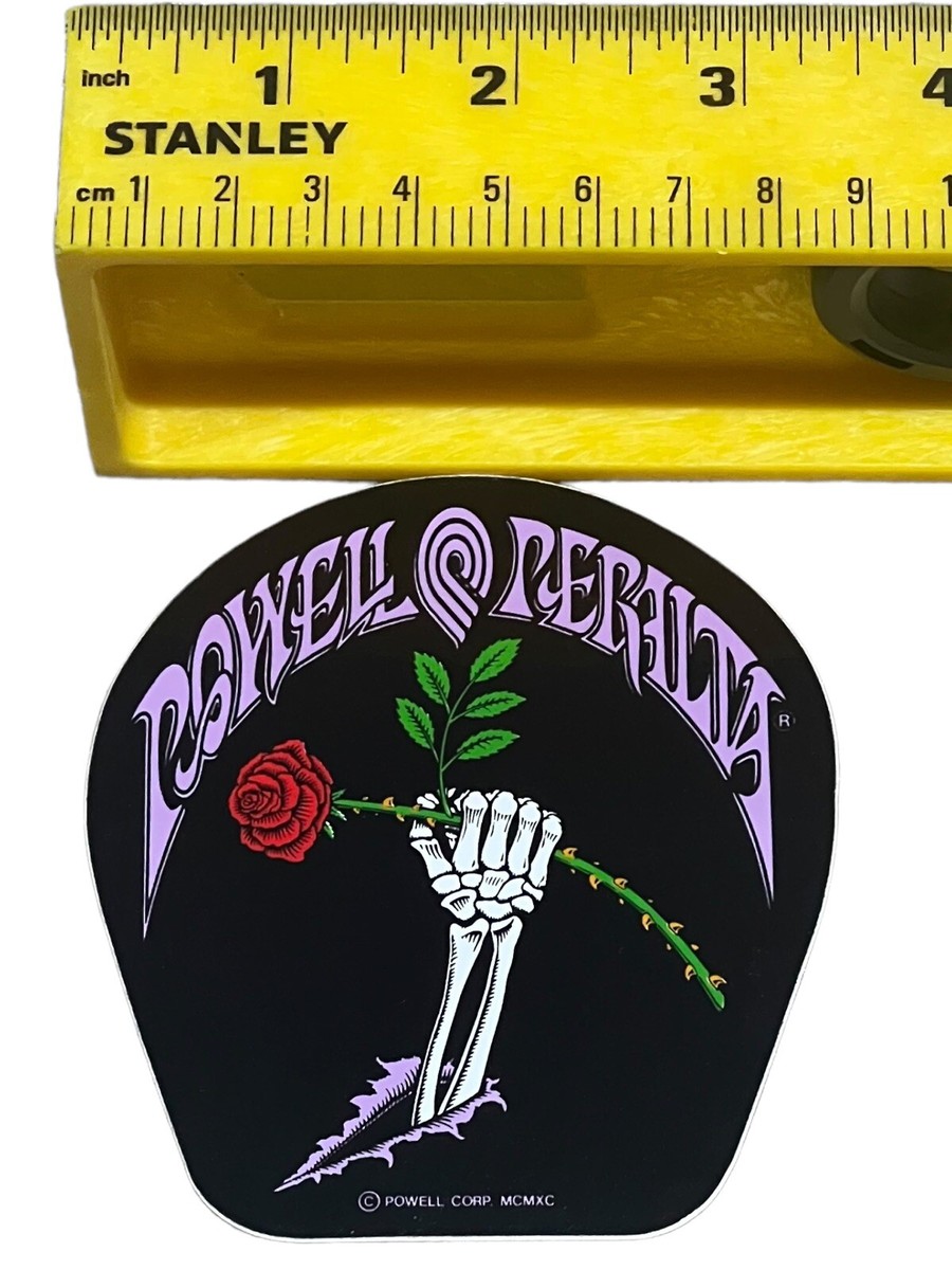 VTG 1980s Powell Peralta Skateboard Sticker - Powell Peralta Rose
