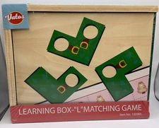 Vatos Learning Box L Matching Wooden Game Case Ages 3+ Educational Toy