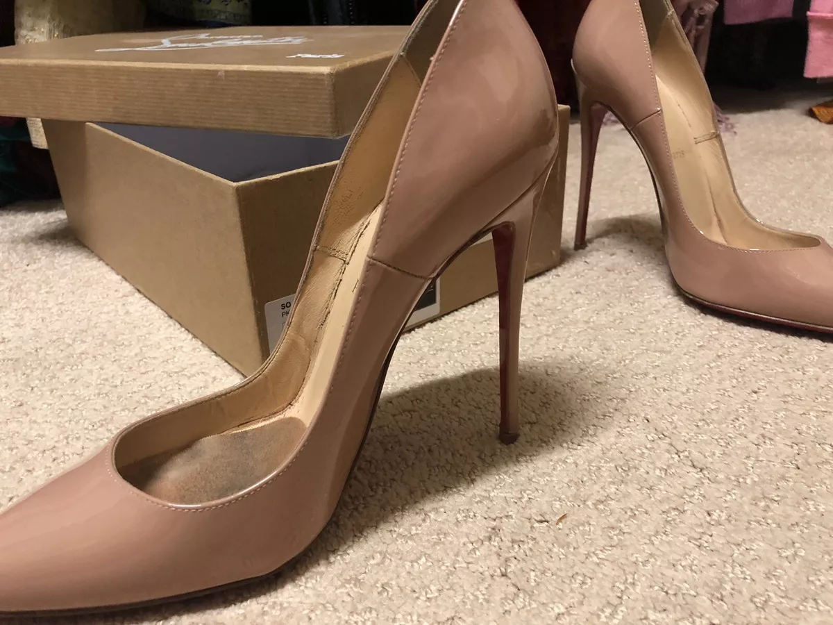 Christian louboutin cheap nude patent