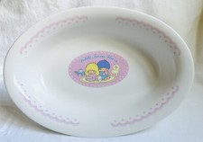 Vintage Sanrio Little Twin Stars Kiki Lala Ceramic Dish 2004 Rare