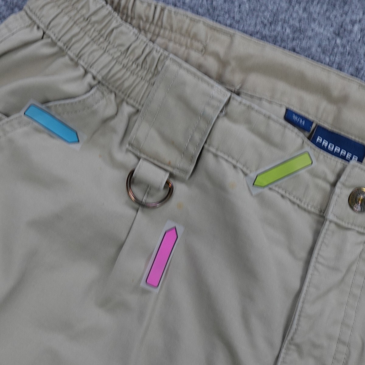 Propper Tactical Pants Mens 38 Cargo Khaki Rip Stop Canvas Military Hunt 38x34 View 5