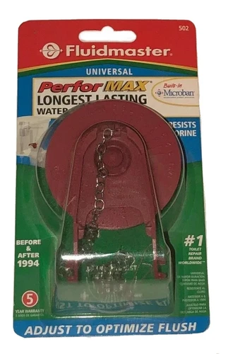 Fluidmaster PerforMAX Universal Water Saving Flapper 502 Red Optimize Flush NEW